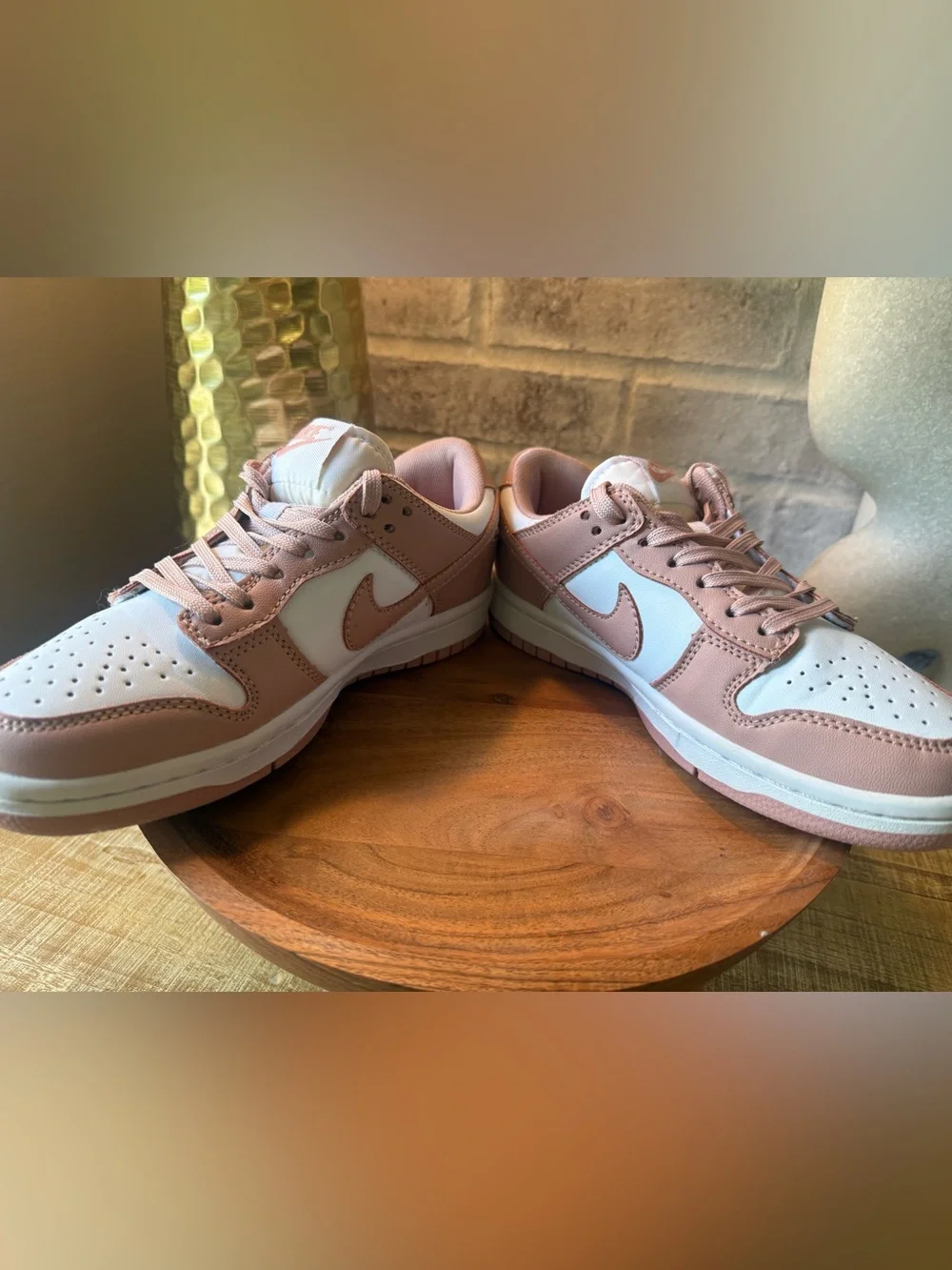 Nike Dunk Low Retro Pink/White Sneakers size 5.5 Women